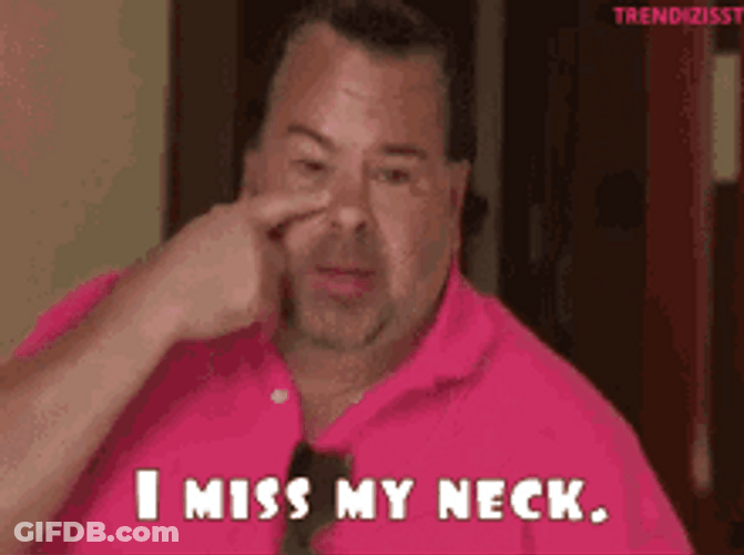 Big Ed Crying I Miss My Neck  Meme GIF