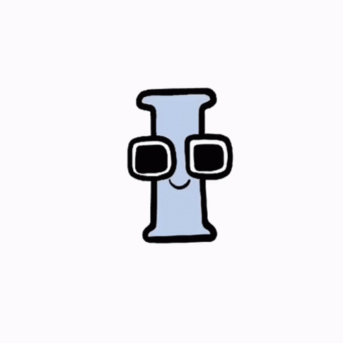 Big Eyed Letter I GIF