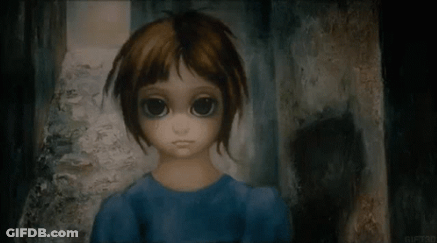 Big Eyes Film Girl Painting GIF