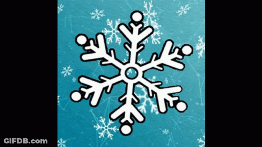 Big Falling Snowflake GIF