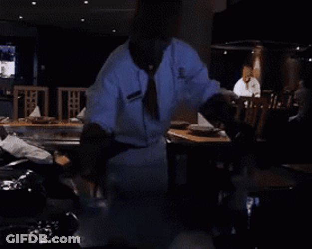 Big Fire Hibachi Making GIF
