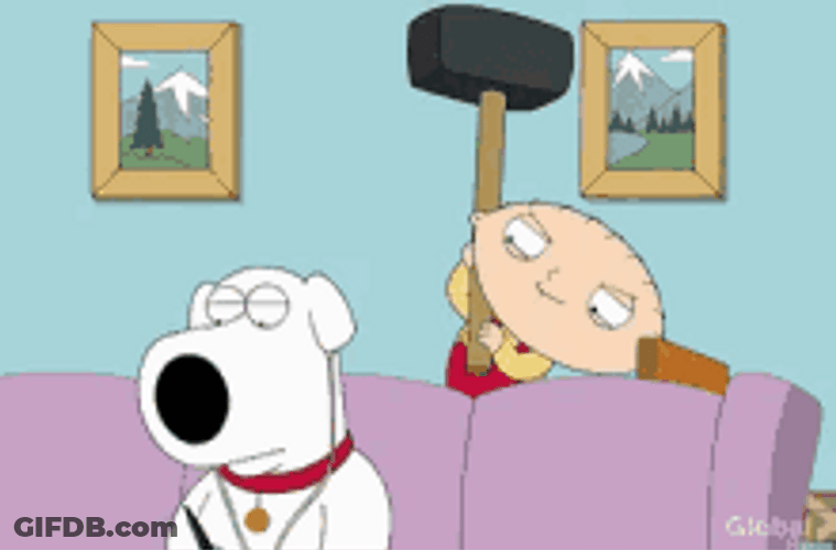 Big Hammer Carry Stewie Wheres My Money Family GIF