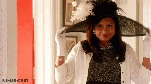 Big Hat Mindy Kailing GIF