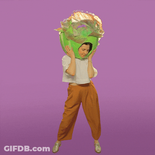 Big Head Charming Woman Dancing GIF
