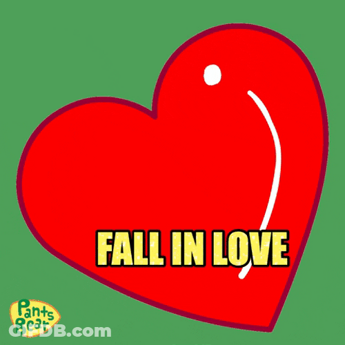 Big Heart Fall In Love Bear GIF