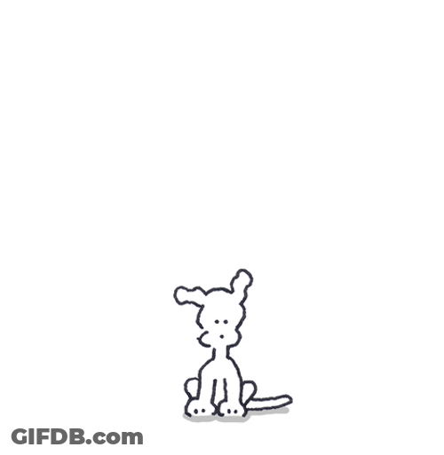 Big Hearts From Dog Doodle GIF