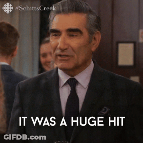 Big Hit Johnny Rose Schitts Creek GIF