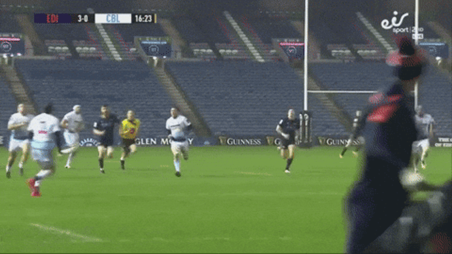Big Hit Tackle Intense Football Game GIF