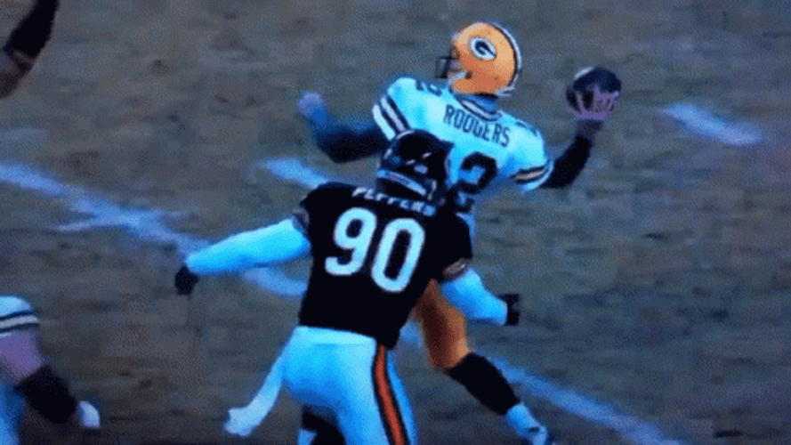 Big Hits Football Defending Mishap GIF
