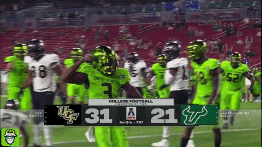 Big Hits Football Fist Pump College Football Competitio GIF