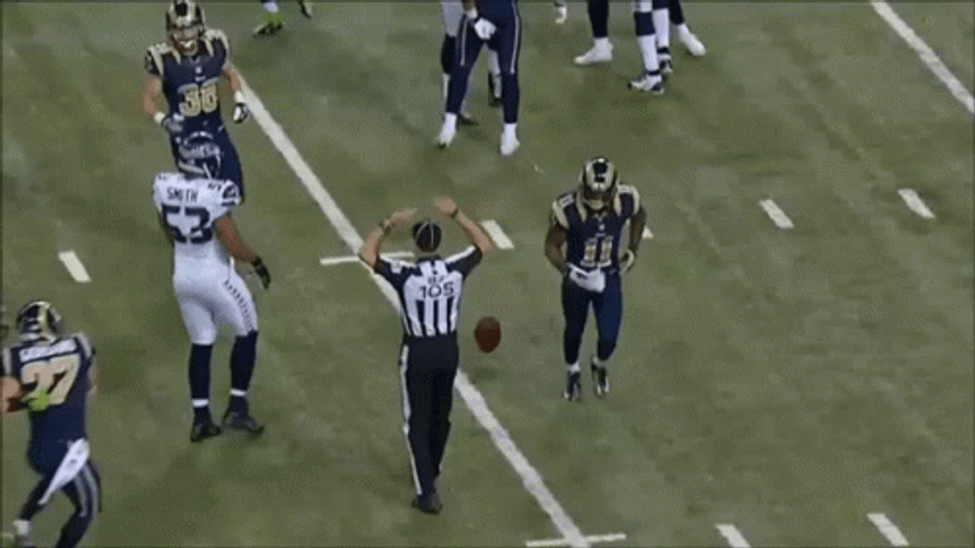 Big Hits Football Knock Out Tackle NFL GIF