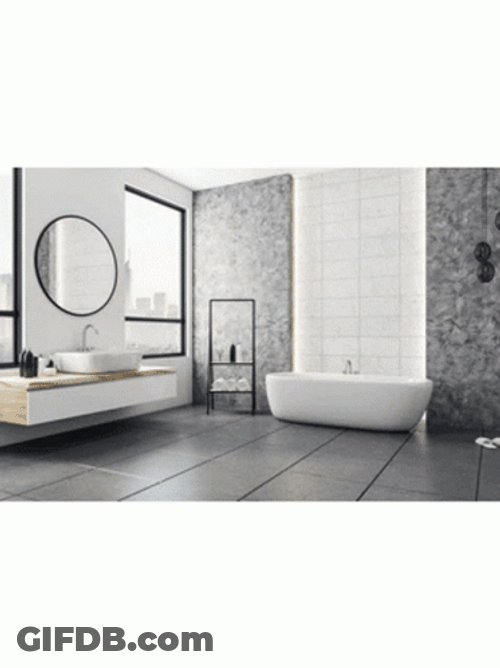 Big House Bathroom GIF