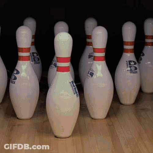 Big Lebowski Happy Theodore Bowling Strike Attack GIF