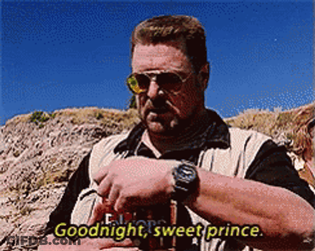 Big Lebowski Walter Sobchak Goodnight Sweet Prince GIF