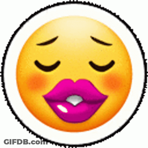 Big Lips Emoji GIF