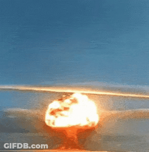 Big Loud Mushroom Cloud GIF
