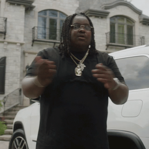 Big Man Doing Lets Get It Gesture GIF