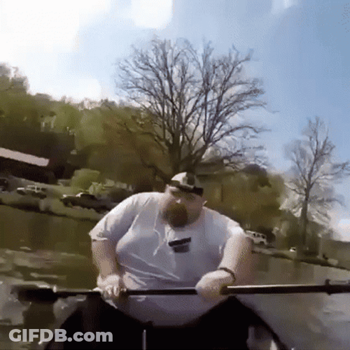 Big Man Funny Fishing GIF