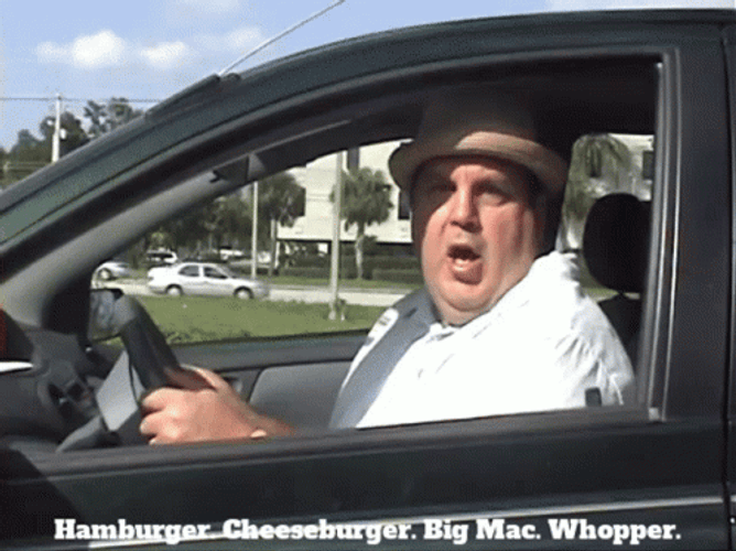 Big Man Ordered All Types Of Burger Whopper GIF