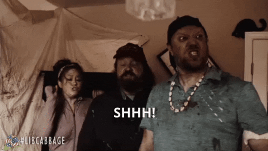 Big Man Shhhh GIF
