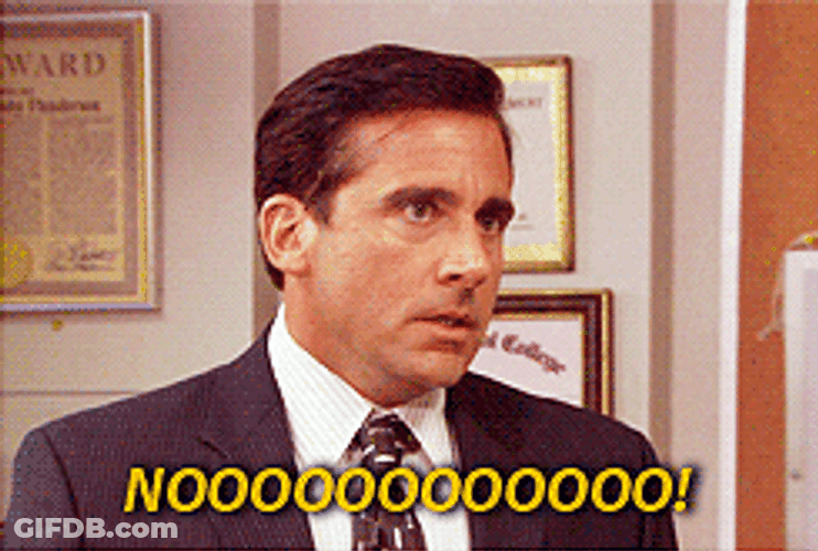 Big Michael Scott No Reaction GIF