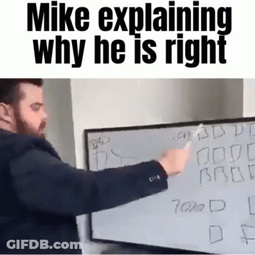 Big Mike Explaining Why He Is Right GIF
