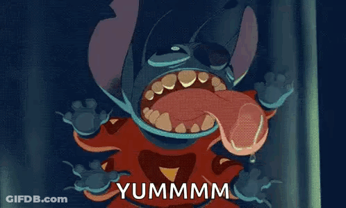 Big Mouth Cartoon Character Yummmm GIF