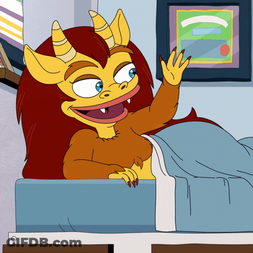 Big Mouth Connie Run Along Baby GIF