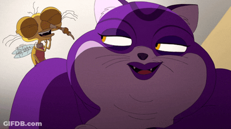 Big Mouth Depression Kitty Laughing GIF