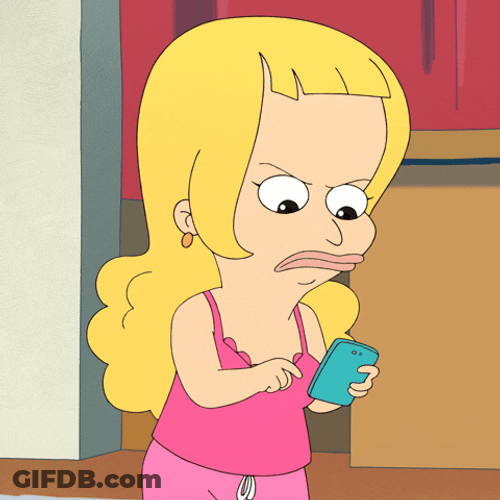 Big Mouth Frustrated Lola Skumpy Social Media GIF