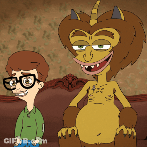 Big Mouth Hormone Monster Andrew Laughing GIF