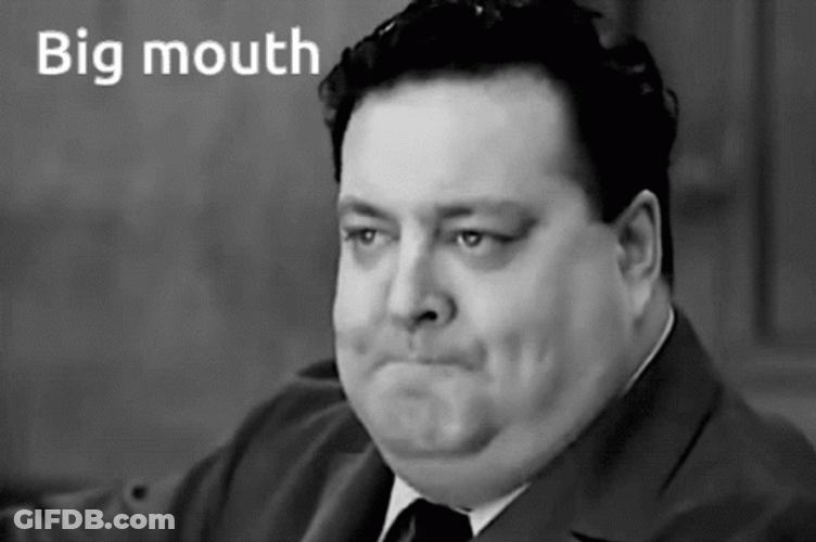 Big Mouth Jackie Gleason Freaking Out GIF