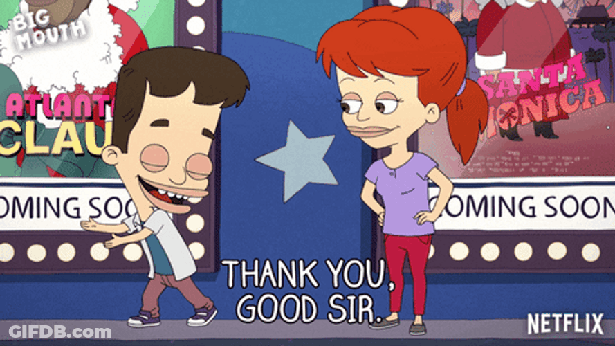 Big Mouth Jessi Glaser Thank You Sir GIF