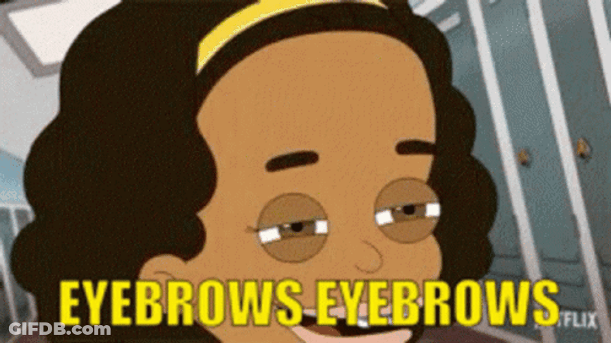 Big Mouth Missy Foreman Greenwald Twitching Eyebrows GIF