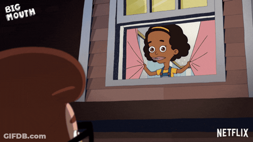 Big Mouth Missy Foreman Hiding GIF