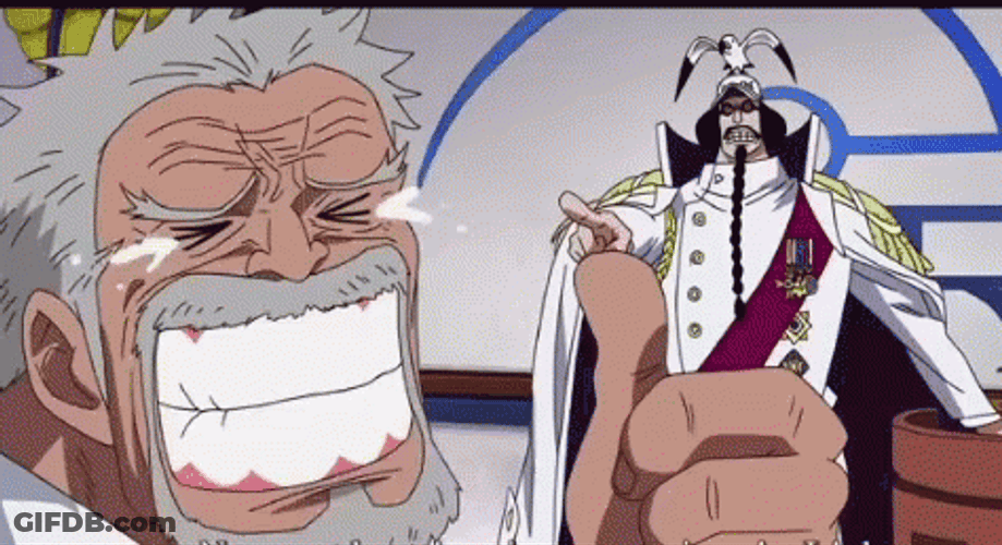Big Mouth Monkey D Garp GIF