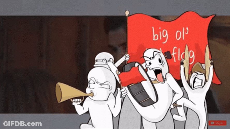 Big Of Red Flag GIF