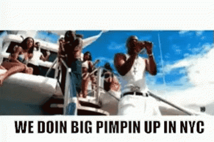 Big Pimpin Up In NYC GIF