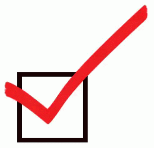 Big Red Yes Check Mark GIF