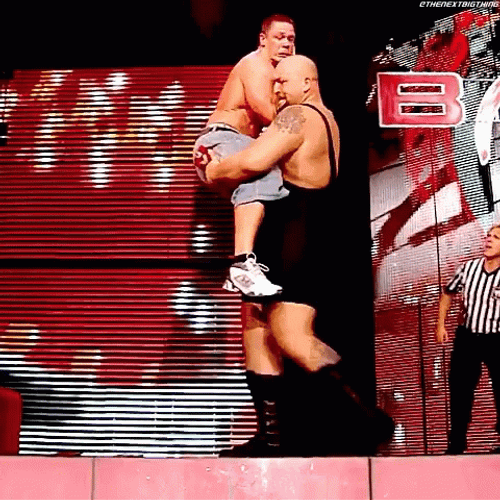 Big Show Chokeslam John Cena To Spotlight GIF