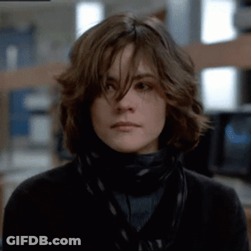 Big Sigh Blowing Hair GIF