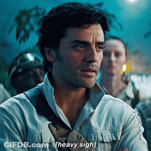 Big Sigh Poe Dameron GIF