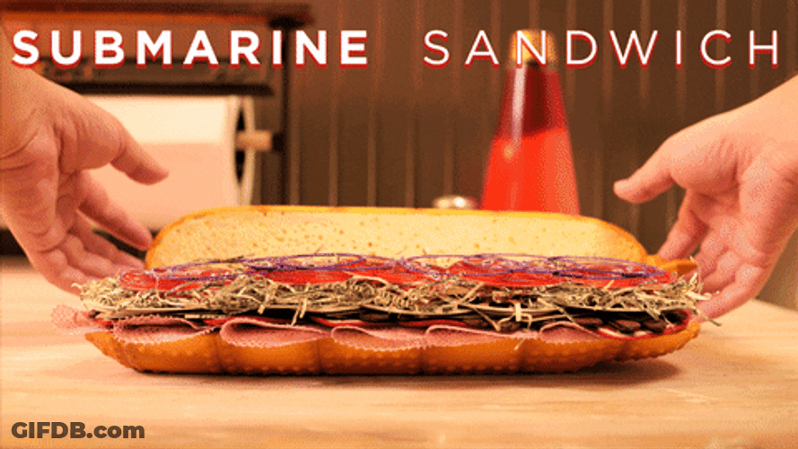 Big Submarine Sandwich GIF