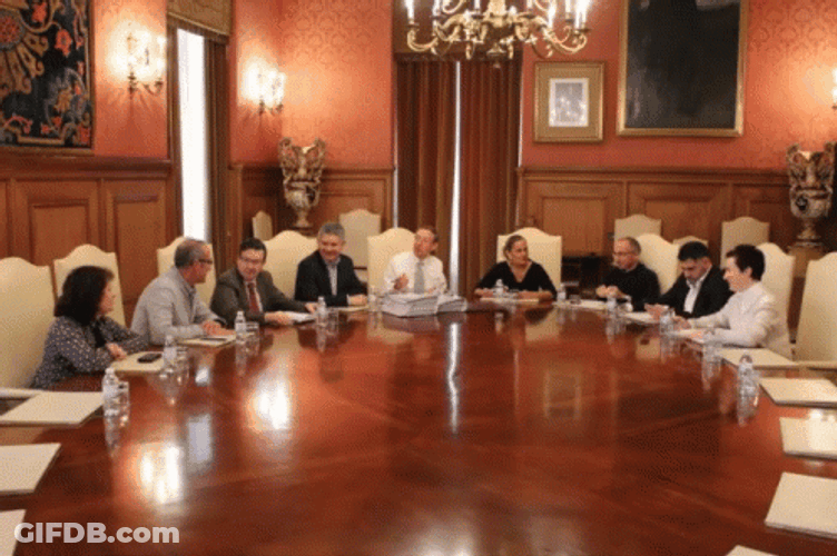 Big Table Meeting GIF