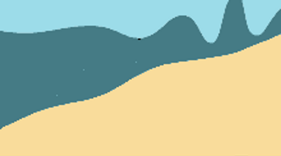 Big Tsunami Wave Animation GIF