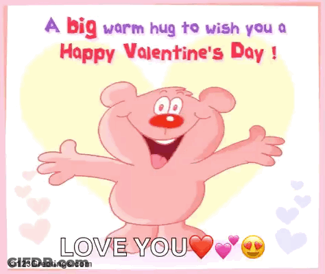 Big Warm Hug For Valentines Day GIF