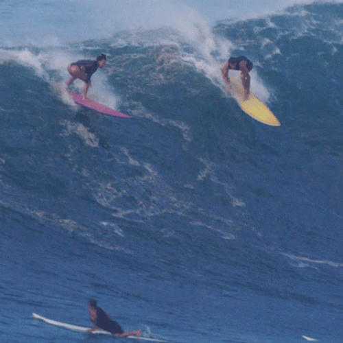 Big Wave Surfing Down GIF