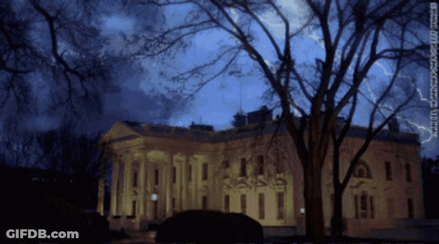Big White Haunted House GIF