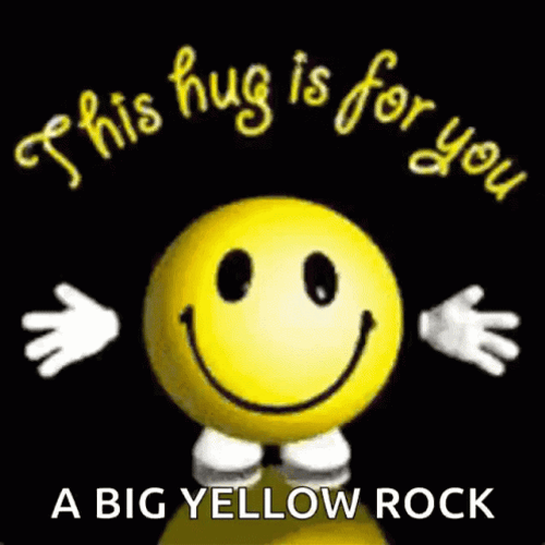 Big Yellow Emoji Hug GIF