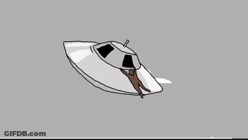 Bigfoot Falling Off Building GIF